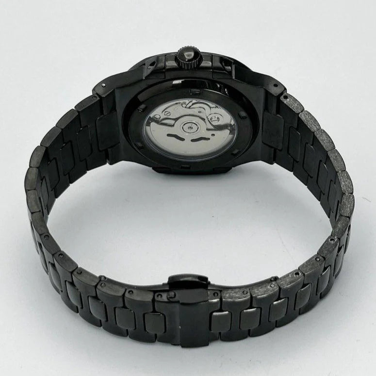 Seiko Mod Nautilus "Open Heart All Black"
