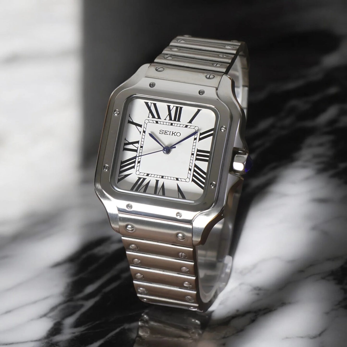 Seiko Mod Santos "Classic White"