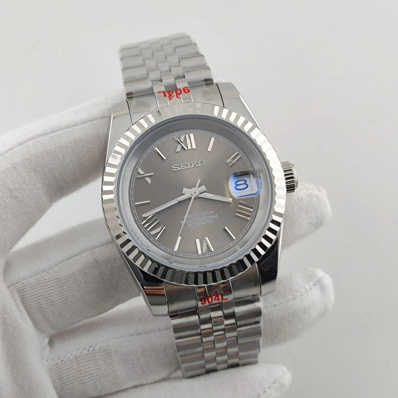 Seiko Mod Datejust "Grey Roman"