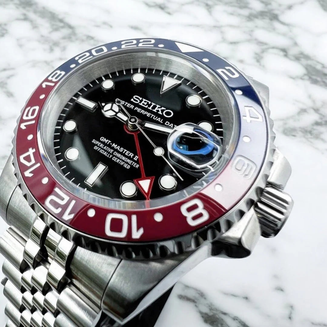 Seiko Mod GMT MASTER II "Pepsi"