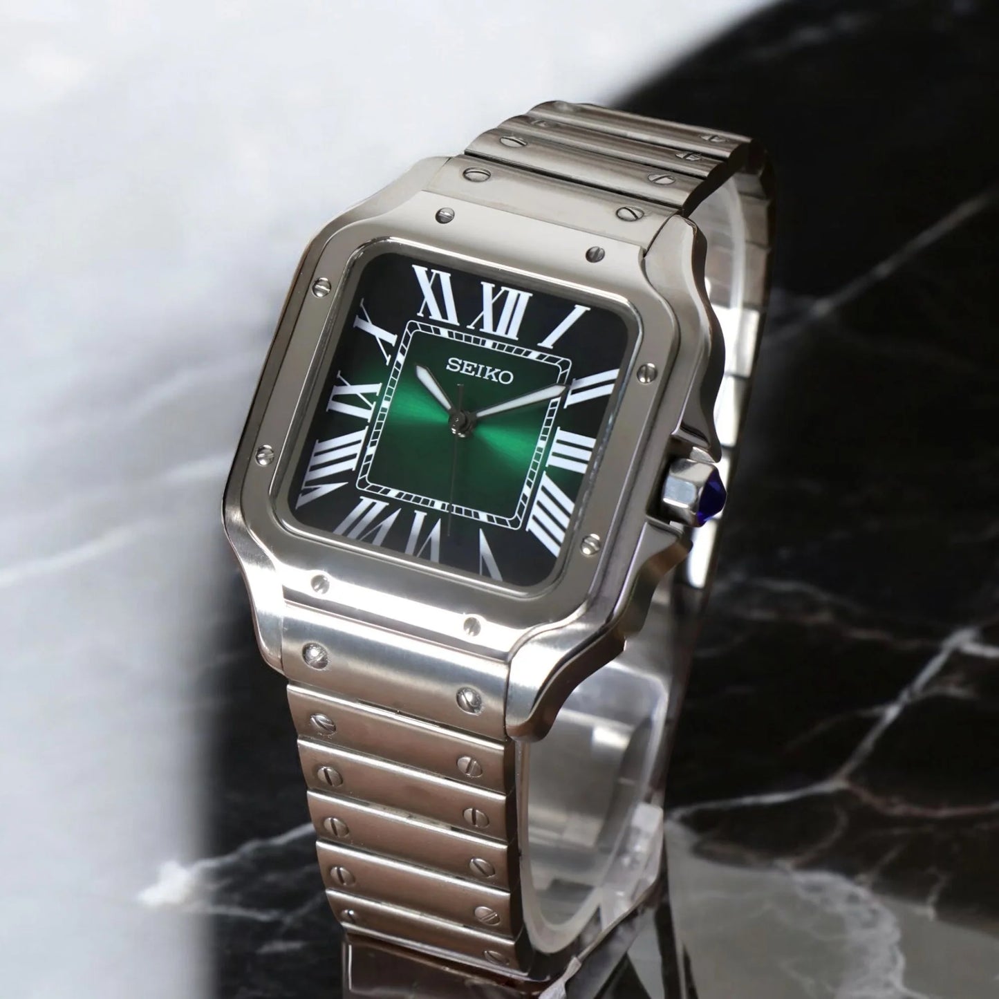 Seiko Mod Santos “Ice Forest Green”