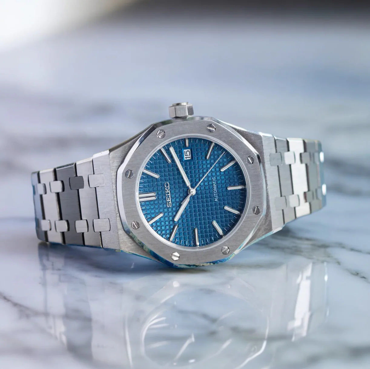 Seiko Mod Royal Oak "Blue"
