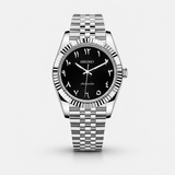 Seiko Mod Datejust "Black Textured Arabic"