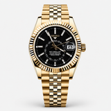 Seiko Mod Sky-Dweller "Gold Black Dial"