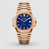 Seiko Mod Nautilus "Rose Gold Ocean Blue"
