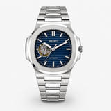 Seiko Mod Nautilus "Open Heart Dark Blue"