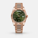 Seiko Mod Day-Date "Rose Gold/Green"