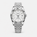 Seiko Mod Datejust "Textured White"
