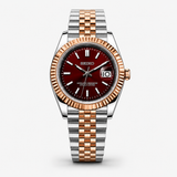 Seiko Mod Datejust "Two-Tone Rose Gold Red"